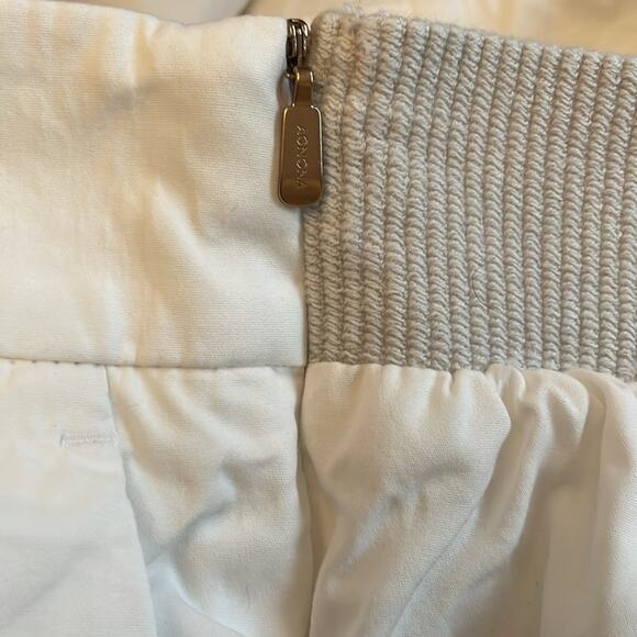 Agnona Ivory Straight Leg Pants Size 48/12 - Picture 6 of 7